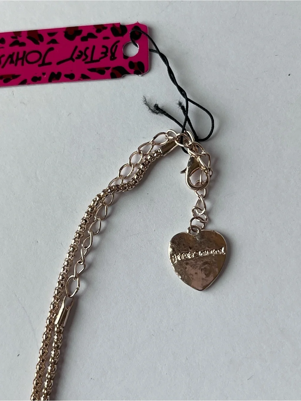 Betsey Johnson Gold Tone Flower Pendant Necklace NWT